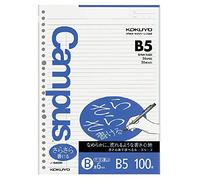 Kokuyo NO-846BN Campus Loose Leaf (Smooth Writing), B-Ruled Margin, B5, 100 Sheets, Set of 2