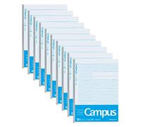 Kokuyo NO-F3BK-BX10 Notebook, Campus Notebook, Chart Rule, B5, 0.2 inch (6 mm) Rule, Blue, 30 Sheets, Set of 10