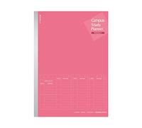 Kokuyo No-Y82MW-RP Campus Notebook, Study Planner, Weekly Ruled, A5, Pink