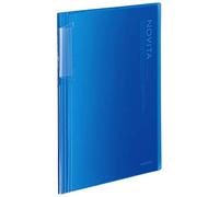 Kokuyo Novita Card Holder, Fixed Type, A4 Size, 600 Pockets, Transparent, Blue, Set of 2