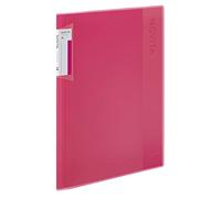 Kokuyo Novita Clear Book, Fixed Type, A4, 20 Pockets, Pink, Ra-NV20P (Set of 10)