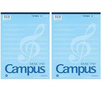 Kokuyo On-70N Campus Music Notebook, Report Type, A4, 5-Line Music, 12 Tiers, 30 Sheets, Set of 2