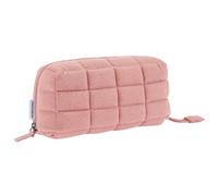 KOKUYO Padded Pencil Holder, Soft Stationery Pouch, Mococo Pink