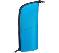 KOKUYO Pencil Case Pouch, Neo Critz Standing Pen Pouch Bag, Foldable Stand up Pencil Holder Organizer, Small Portable Pencil Box for School Office Supplies, Blue x Navy, Regular Size (F-VBF180-3)