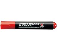 Kokuyo PM-B102NR Dry Erase Markers, Red, Medium Point, 4 Pieces