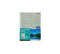 コクヨ(KOKUYO) Ra-381NM Clear Book Replacement Paper, B5 Vertical, 26 Holes, Matte Gray, Pack of 10 [x5]