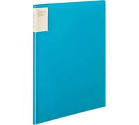 Kokuyo Ra-5824B Clear Book Carryall, Fixed Back Pocket, B4, Vertical, 20 Pockets, Blue, Set of 3