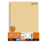 Kokuyo RA-A30 Scrapbooking Refill Paper, 30 Holes, A4, 30 Sheets, Set of 10