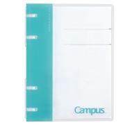 Kokuyo Ru-NP124LB Campus Notebook Binder, A6-S, 4 Holes, Holds 40 Sheets, Light Blue (x5)