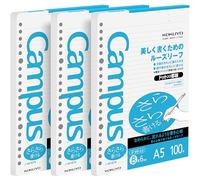 Kokuyo Campus Loose Leaf Paper - Sarasara - A5 - Dotted 6 mm Rule - 20 Holes - 100 Sheets