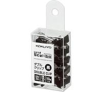 Kokuyo Scel-bo Small Binder Clips, 0.59 inches (15 mm) Width, Holds up to 30 Sheets per Clip, Perfect for Office Organization & Daily Use, 10 Pcs, Black, Japan Import (KURI-J36D)