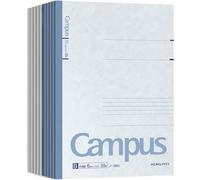 KOKUYO [SET of 10 Campus Notebook Semi-B5 179×252mm / 6mm-Ruled / 30 Pages Notepad Smooth Writing by 3BN10 from Japan