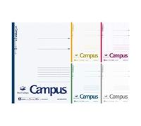 KOKUYO Smart Campus Notebook, Dot A 7mm Ruled, Semi-B5, 30 Sheets, 30 Lines, Pack of 5, White Color Edition, Japan Improt (NO-GS3CWATX5)