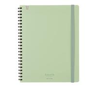 KOKUYO Sooofa Soft Ring Notebook, 0.2 inch (4 mm) Grid Ruled, 80 sheets, A5 Deformation, Green, Japan Import (SU-SV738S4-G)