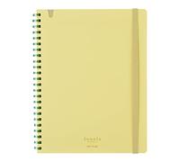 KOKUYO Sooofa Soft Ring Notebook, 0.2 inch (4 mm) Grid Ruled, 80 Sheets, A5 Deformation, Yellow, Japan Import (SU-SV738S4-Y)