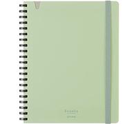 KOKUYO Sooofa Soft Ring Notebook, 0.2 inch (4 mm) Grid Ruled, 80 Sheets, B6 Deformation,Green, Japan Import (SU-SV748S4-G)