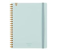 KOKUYO Sooofa Soft Ring Notebook, 0.2 inch (4 mm) Grid Ruled, 80 Sheets, B6 Deformation, Light Blue, Japan Import (SU-SV748S4-LB)