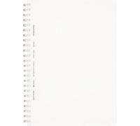 KOKUYO Spiral Lined Notebook, 8.3'' x 5.8'' Business Journal A5 Soft Ring Notebooks with A 6mm Ruled, 80 Perforated Sheets, Clear 1 Subject Notebook, Note Taking for Work. Japan Import (SU-SV538B-T)