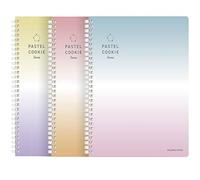KOKUYO Spiral Lined Notebook, 8.3'' x 5.8'' Pastel Journal A5 Soft Ring Notebooks with 8mm Dot Ruled, 50 Sheets, 1 Subject Notebook for School and Note Taking