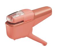 Kokuyo Stapleless Stapler, Harinacs Handheld Staple-Free, Up to 10 Sheets No Staple Binding, Portable Compact Holeless Stapler, Salmon Pink, Japan Import (SLN-MSH110VP)