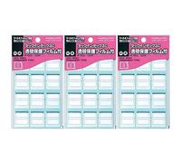 Kokuyo Ta-121B Tack Index Transparent Protective Film, Medium 0.9 x 1.1 inches (23 x 29 mm), 120 Pieces, Blue, Bulk Set [3 Pieces]
