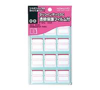 Kokuyo Ta-121R Tack Index C, Transparent Protective Film, Medium, Red, 12 Pieces x 10 Sheets, Bulk Purchase