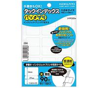 Kokuyo TA-PC22W Tack Index Paso Supplement, Large, 1.1 x 1.3 inches (27 x 34 mm), 90 Pieces, Solid Color, Pack of 4