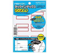 Kokuyo TA-PC23R Tack Index Stickers, Paso Supplement, Extra Large, 1.7 x 1.3 inches (42 x 34 mm), 60 Pieces, Red, Pack of 4