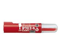 Kokuyo Yokumiere Dry Erase Markers, Broad Point, Round Core, Red, 6 Pieces