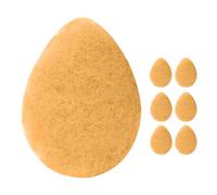 KOL 6 Pieces Facial Exfoliating Pads with Citrus Fruit and Vitamin C, Reusable Exfoliating Sponge for Daily Facial Cleansing and Makeup Removal