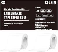 KOl.KIM M110 Labels, 50x80mm (1.97"x3.15") Thermal All-Purpose Labels, 160 Labels, 2 Rolls White, Compatible with Phomemo M110 M220 M200 M120 M221 NIIMBOT B3S, mini thermal label printer