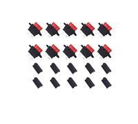 KOLACEN 10 Pcs Auto ATC Blade Standard Fuse Holder Seat for Car Boat Truck SUV with Cover Black + 10 Pcs 10 Amp Standard Fuse
