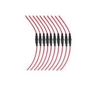 KOLACEN Automotive Car Inline Screw Type 5x20mm AGC Fuse Holder 16 Awg Wire (Pcak of 10)