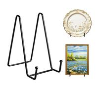 KOLAKO 8 Pcs Plate Stands for Display, 6 Inch Metal Plate Holder Easel