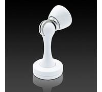 KOLAKO Door Stoppers Magnetic Door Stops 6 Pack Door Stopper Magntic White Magnetic Door Catch, Brushed Nickel, Heavy Duty Wall Floor Mount Door Stops for Bathroom Home