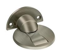 KOLAKO Magnetic Door Stop, Door Stoppers for Floor, Self Adhesive Invisible Magnetic Doorstop Brushed Steel Indoors Outdoor Magnet Door Holder Catch Bronze Metal Magnetic Door Holder Wall Protector