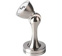 KOLAKO Magnetic Door Stops, 12 Pack Stoppers for Bottom of Door, Brushed Satin Nickel, Wall Floor Mounted Solid Magnet Catch Holder, Stainless Steel Stops Home Office School