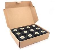 KOLAMOON 24pcs Black 36x16mm hot Stamp Coder Solid Ink roll for 380 Coding Sealing Machine
