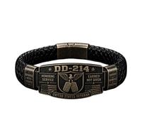 Kolarmo DD-214 Veteran Honor Bracelet - Handmade By VETERAN | Military Veteran Tribute Bracelet, Service and Sacrifice Memorial Wristband, Patriotic Gift for Veterans, Military Families