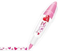 Kolarmo DIY Cute Animals Press Type Decorative Pen,2023 New DIY Lace Decoration Tape Pen,Novelty Cute Cartoon Correction Tape Pen,Creative Cartoon Pattern Decorative Tape (Heart)