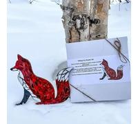 Kolarmo Mountain Range Glass Mosaic DIY Kit, Fox, Mosaic Art, 20cm x 10cm, Traditional, Adults, Kid