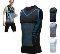 Kolarmo V-Boost V2 Compression Shirt Men, 60s Quick Drying, Feel The Power of Confidence, Energy & Strength, Build a Toned Body (Black, XL)
