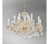 KOLARZ Maria Louise chandelier, 24 ct gold 12-bulb