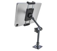 Kolasels Metal Drill Base Car Tablet Holder Mount, Heavy Duty Dashboard Tablet Holder with Adjustable Arms Use for Truck/Van/Wall/Desk, Compatible with iPad, iPhone and 4.7-13" Tablet