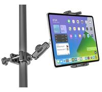 Kolasels Metal iPad Holder for Mic Stand [Ultra-Durable] Tablet Holder Mount for Microphone Stand, Mic Music Stand with Universal Tablet Clamp Mount for 4.7-13" Tablets and Cell Phones