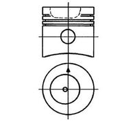 KOLBENSCHMIDT 90031600 Piston for FENDT