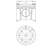 KOLBENSCHMIDT 94846600 Piston for ERF,MAN,MAZ-MAN,NEOPLAN