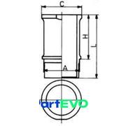 KOLBENSCHMIDT CYLINDER LINER 89584110 FOR CITROËN PEUGEOT RENAULT TALBOT