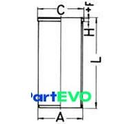 KOLBENSCHMIDT CYLINDER LINER 89734190