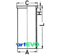 KOLBENSCHMIDT CYLINDER LINER 89866190 FOR MERCEDES-BENZ